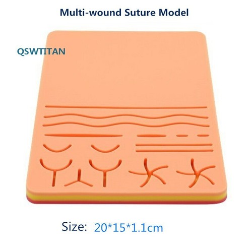 Silicone Skin Simulation Wounds Suture Practice Model Reusable Wounds Suture Pad - Picture 11 of 16