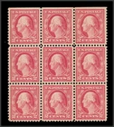 drbobstamps US Scott #505 Mint NH OG Sound Error Block of 9 SCV $1000