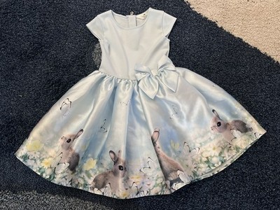 H&M Girls Satin Bunny Blue Dress 6X/7 Easter Spring Bow Flare Pleated Cap Sleeve | eBay H&M Girls Satin Bunny Blue Dress 6X/7 Easter Spring Bow Flare Pleated Cap Sleeve | eBay