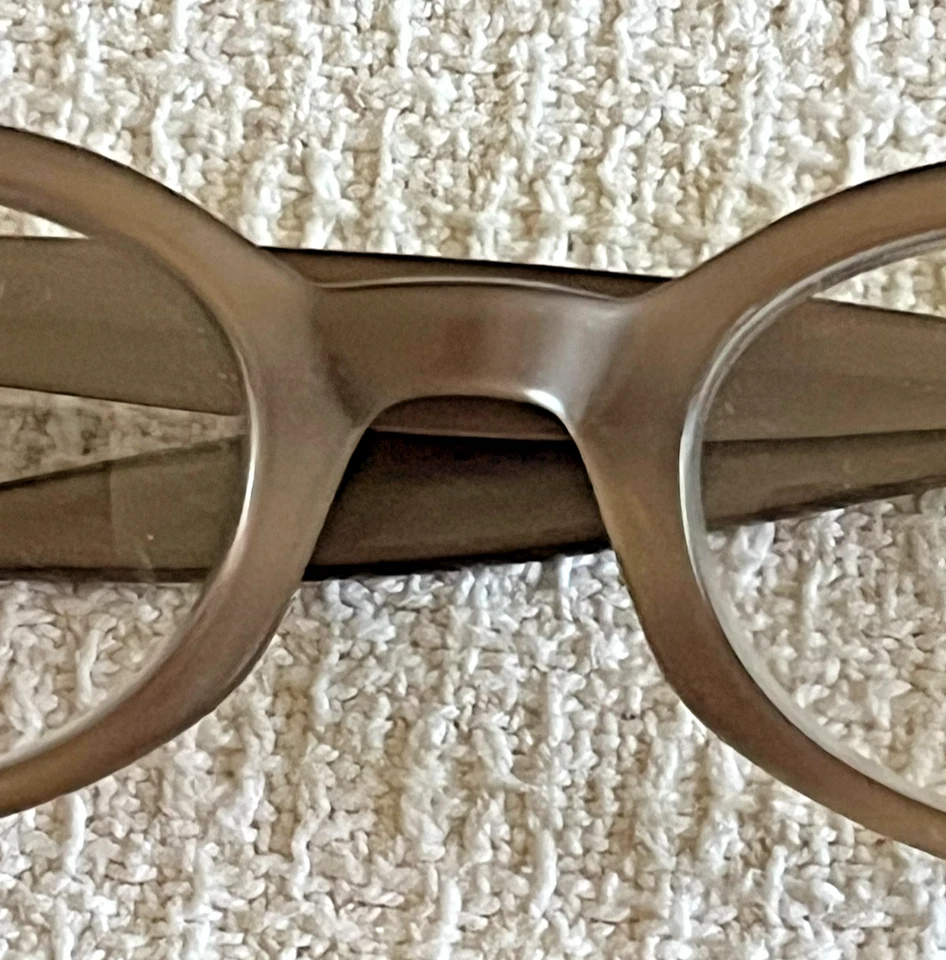 Hermoso color marrón estilo ojo de gato vintage Bausch & Lomb 51/2 Foto 4 de 4