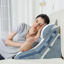 Bed Wedge Pillow for Sleeping 3PCS, 20-In-1 Adjustable Memory Foam Wedge Pillow 