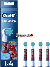 Oral-B Pro Kids Spiderman 4 Aufsteckb&uuml;rsten f&uuml;r elektrische Zahnb&uuml;rsten