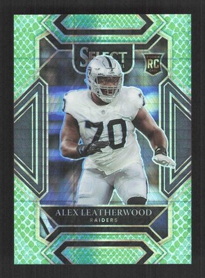 Alex Leatherwood 2021 Panini Select Dragon Scale Prizm #/89 Rookie #286