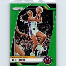 2024 Panini WNBA Prizm Lexie Brown #110 Green Prizm Los Angeles Sparks
