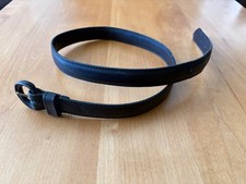 VINTAGE Polo Ralph Lauren Black Leather Belt  Size 30  1  Wide