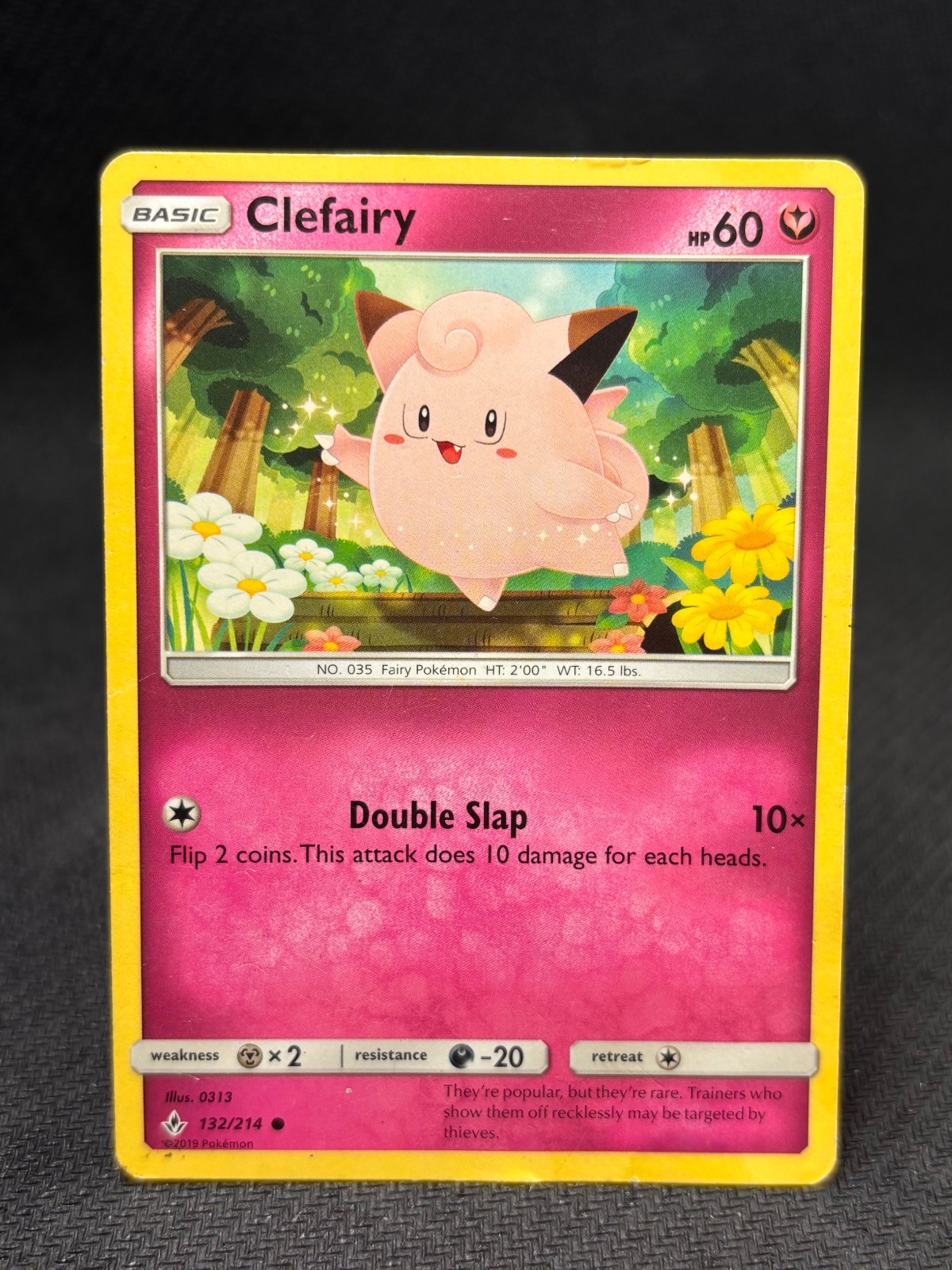 Clefairy 132/214 Common Unbroken Bonds Pokemon Heavily Played