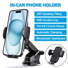 S161 360 Car Phone Holder Dashboard Windshield Phone Mount Universal for iPhone