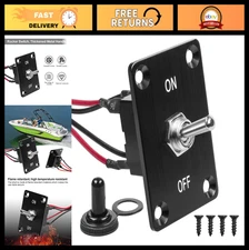 Rocker Toggle Switch 4 Pin ON/OFF Prewired Power Transfer Switch w/ Mounting Pla