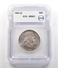 1961-D Franklin Half Dollar MS63 ICG *6794