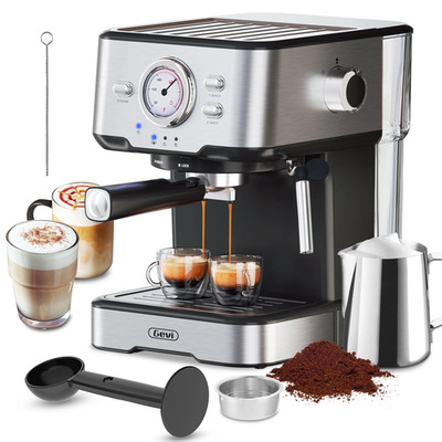 Maquina De Cafe Expresso y Cappuccino Con Espumador De Leche Para Casa NUEVO US