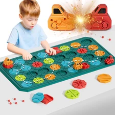 STEM Board Games Educational Learning Toys, Brain Teasers Puzzles Logical Road B