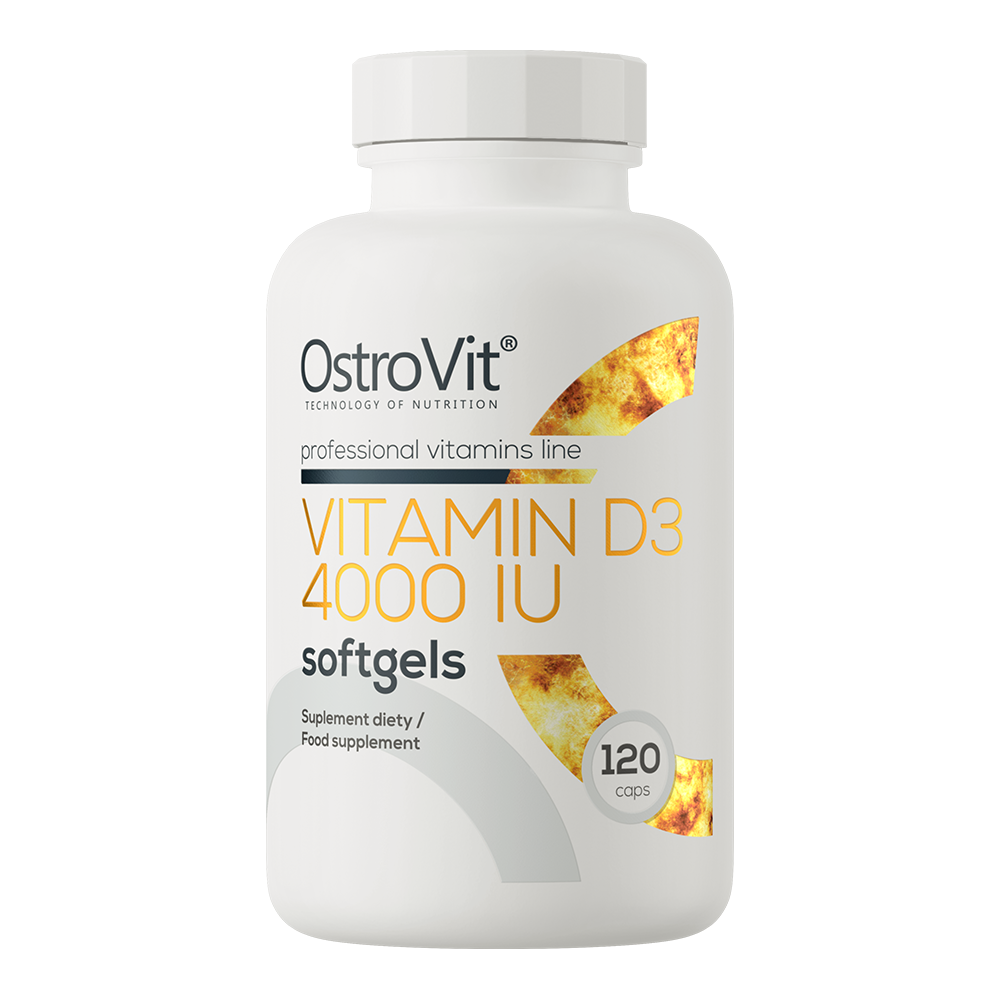 OstroVit Vitamin D3 4000 IU 120 Capsules Strong Bones Teeth Muscle Immunity