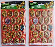 2 TMNT Teenage Mutant Ninja Turtles Puffy Stickers Lot American Greetings 2015