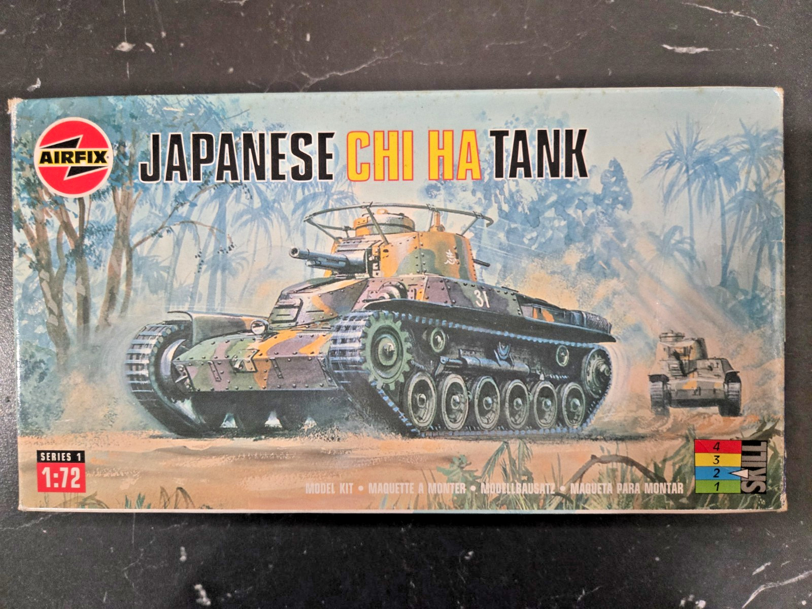1/72 1/76 WW2 Japanese CHI HA Tank - Airfix 01319
