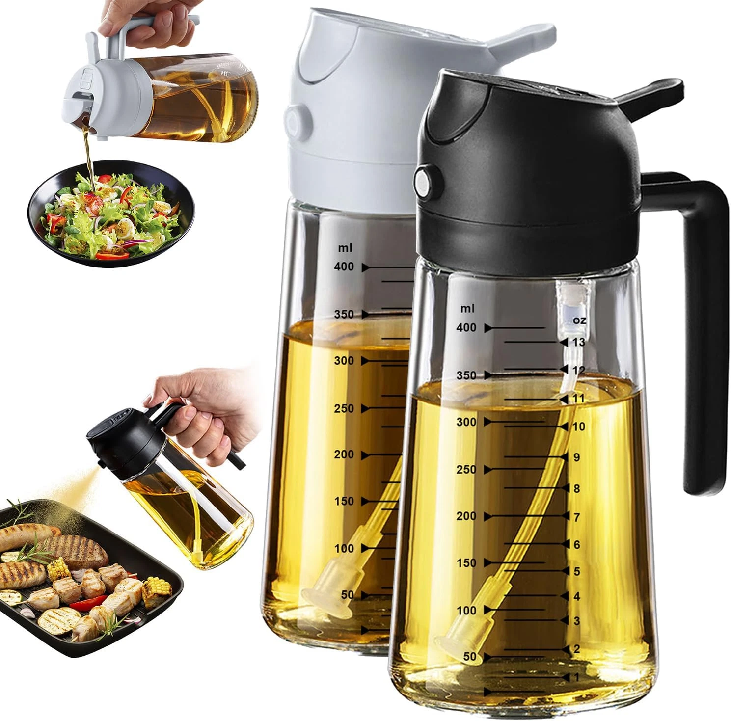 16Oz/470Ml Glass Olive Oil Sprayer for Cooking – 2 in 1 Olive Oil Dispenser Bott
Opens in a new wind