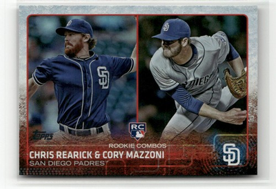 #ad 2015 TOPPS UPDATE #US194 CHRIS REARICK CORY MAZZONI RAINBOW FOIL PADRES RC $1.79