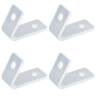 4 PCS 2 Hole Corner Bracket Closed 60 Degree for 1-5/8 Inch Strut Channel