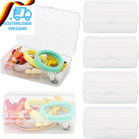 6 StüCk Kleine Aufbewahrungsbox, Plastikbox Mit Deckel Klein, Transparent Mini L