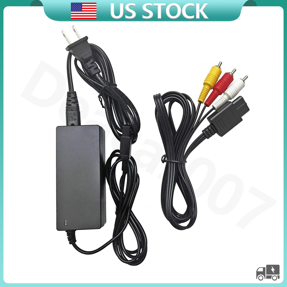 For Nintendo Gamecube AC Adapter Power Supply Video Game Charger Cord ...