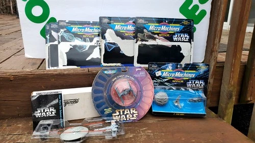 Star Wars Galoob Micro Machines Die Cast Tie Fighter MOC Space Cardback 1996 Lot