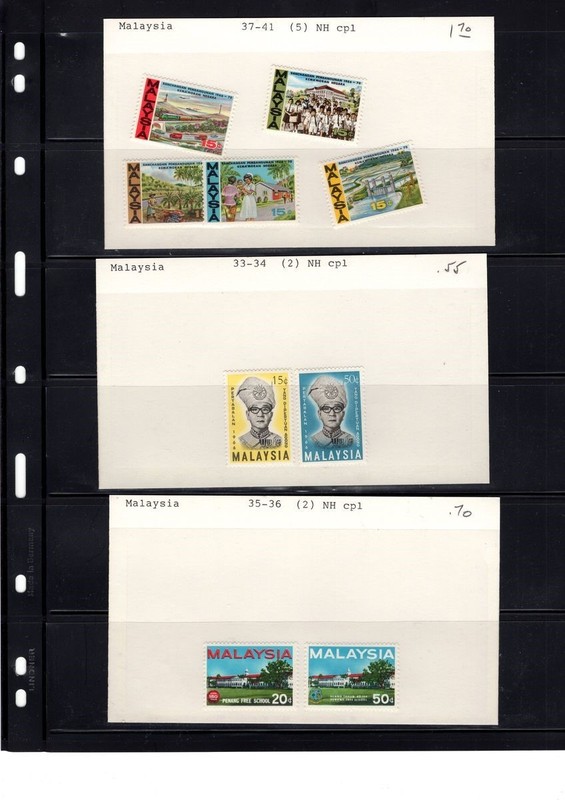 BH GOLDPATH: MALAYSIA STAMP, CAT VALUE $126.70 BHS_001_151_29
