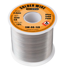 1 lb Sn60/Pb40 Rosin Core Solder Wire 0.8 1.8 Flux Leaded Electronics Repair
