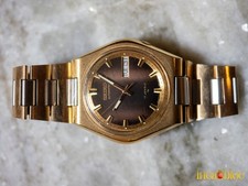 Seiko 5 Sports Gold/Silver Men's Watch - 7009-8079 SERVICED RARE