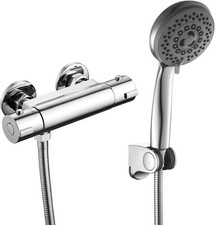 4 INCH RV thermostatic shower faucet valve with hand-held 4 inches, Chrome