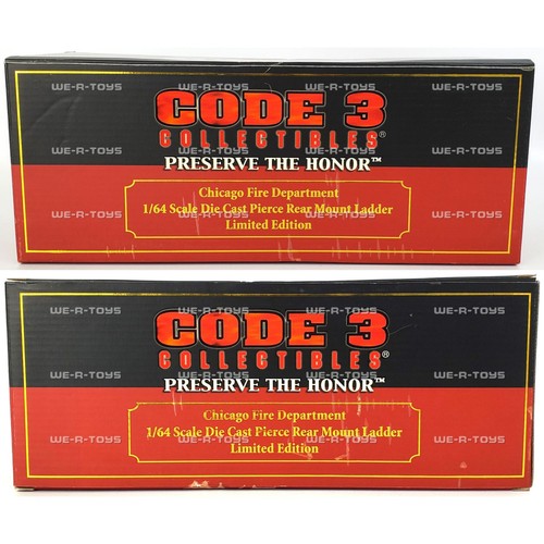 Code 3 Preserve the Honor Chicago Pierce Rear Mount Ladder T3 Vehicle #12919 - Picture 4 of 12
