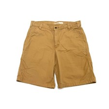 Carhartt Relaxed Rigby Dungaree Shorts Men's 36 Brown 10" Inseam BS2514-M