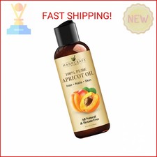 Organic Apricot Kernel Oil - Cold-Pressed 4 oz - Pure & Natural Beauty Essent..