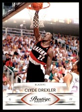 Clyde Drexler 2009-10 Panini Prestige #122 Trail Blazers NBA READ FREE SHIPPING