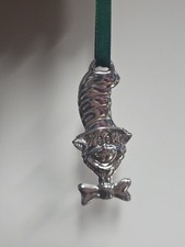 3 inch silverplate dr. seuss cat in the hat THE MOVIE christmas ornament Xmas