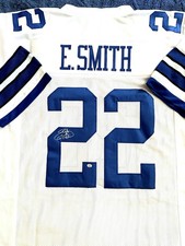 ?? Emmit Smith  SIGNED Autographed Dallas Cowboy Custom Football Jersey W/COA ??