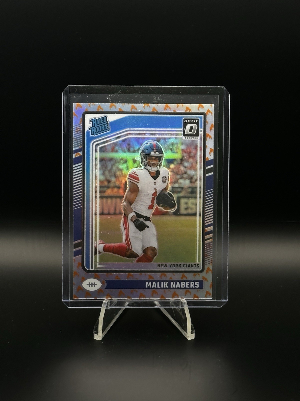 2024 Panini Donruss Optic Malik Nabers Rated Rookie # 271 Fire Emoji SSP 🔥🔥🔥