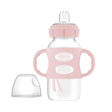 Dr Brown's Milestones Narrow Sippy Spout Bottle with Handles for Babies 6m 