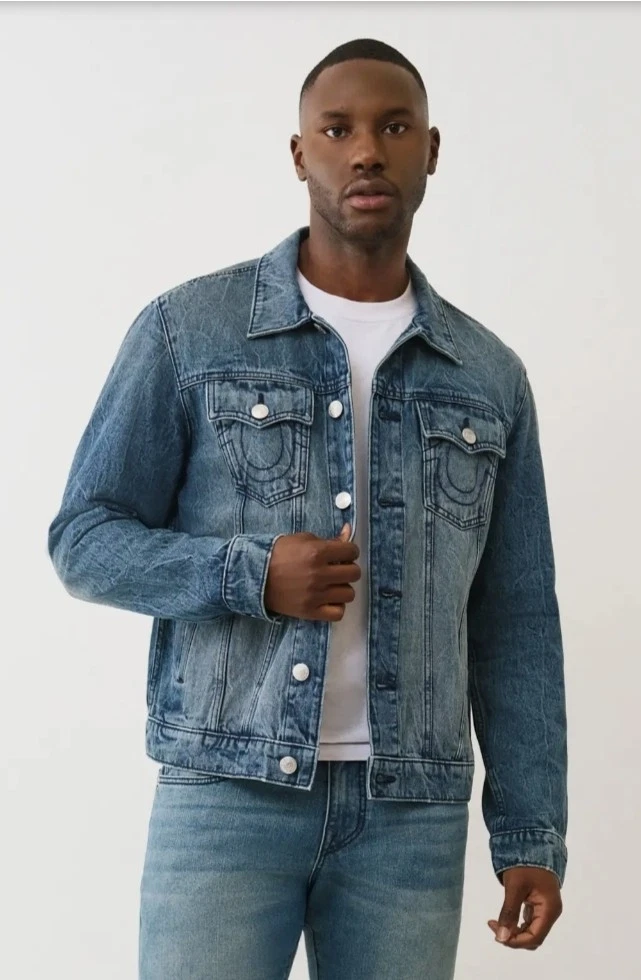 true religion jeans denim jacket products for sale | eBay