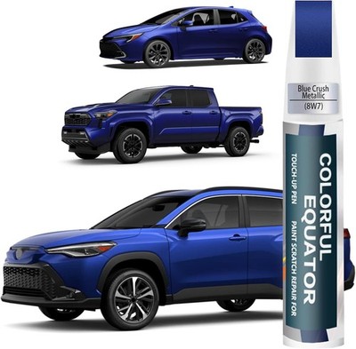 8W7 Blue Crush Metallic Touch Up Paint for Toyota, Car Paint Pen Scratch Repair