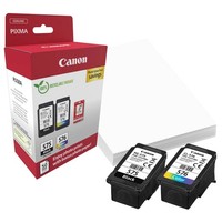 Canon PG-575 CL-576 Schwarz Color Original Tintenpatrone 5438C004 + Fotopapier