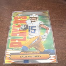 Topps 2025 Chrome Power Players Ladd McConkey PP-27 Los Angeles Chargers