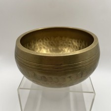 Tibetan Singing Bowl Solid Brass Hand Hammered for Yoga and Meditation 4