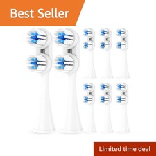 DenSecc Replacement Toothbrush Heads 8 Pack