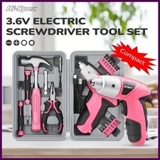Electric 21V Screwdriver Rechargeable Kit Cordless Drill Drill Driver Bits Set