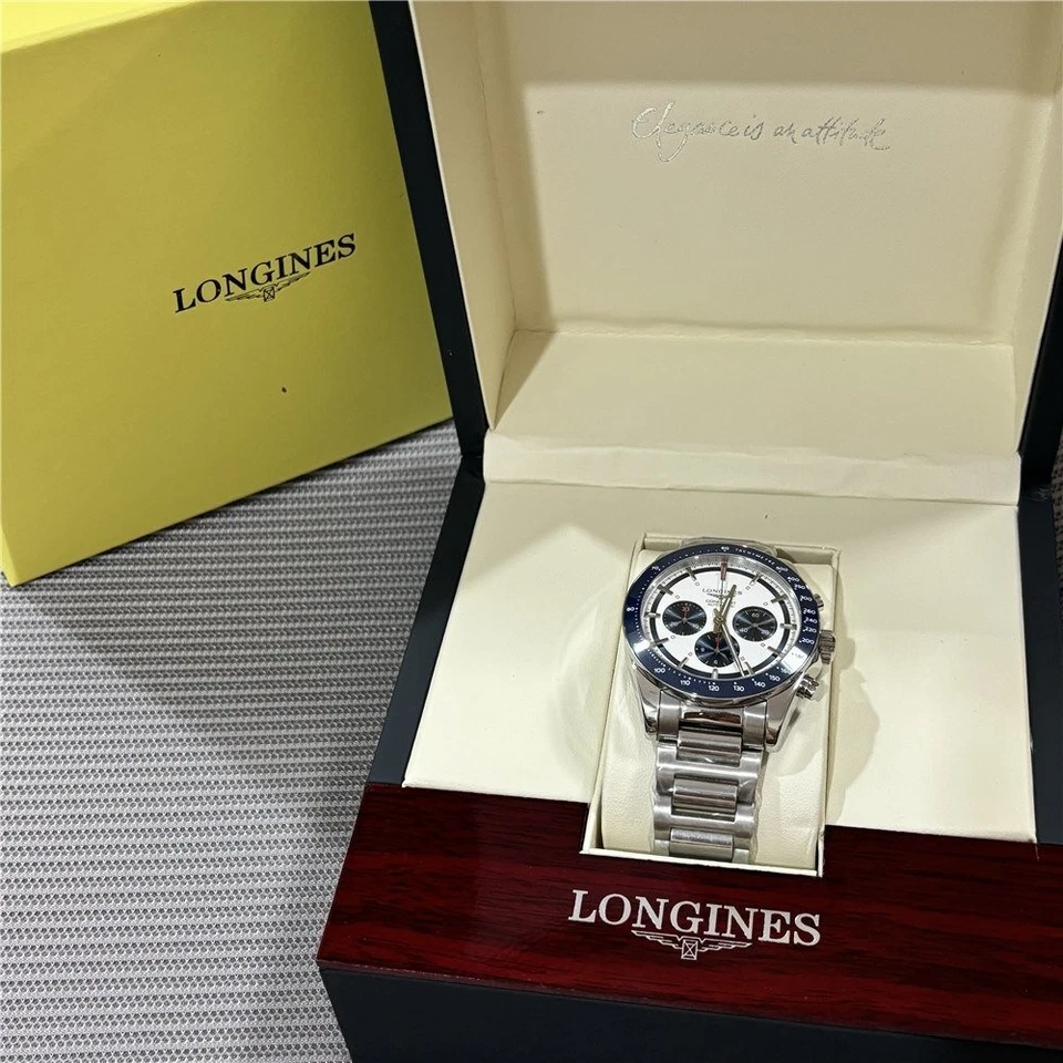 Longines Conquest Chronograph Men's Automatic Unused Stainless Steel Blue Dial - Image 3 of 4