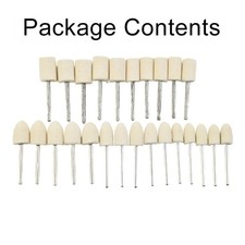 25 Pcs Felt Polishing Buffing For Pads Wheel Felt Wool For Rotary Tool Kit Set
