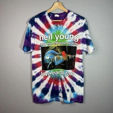 Neil Young and the Chrome Hearts Love Earth Tour Tie Dye T-Shirt Medium