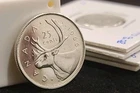 🇨🇦 1966 - Canada Quarter - 25 cent - 80% Silver - Uncirculated UNC Rare