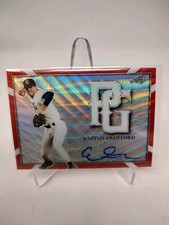 2021 Leaf Perfect Game National Showcase Easton Swofford Red Auto #ed 3/3 BUF