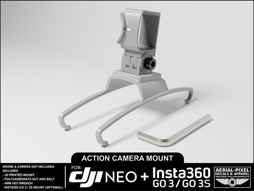 Soporte de cámara de acción DJI Neo para Insta360 Go 3 y Go 3S (cámara no incluida) - Imagen 6 de 9