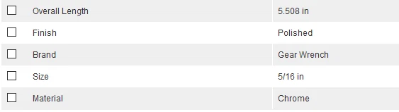 Gear Wrench GearWrench 5/16 in Combination Ratchet Spanner, Chrome - 9010D - image 2 of 2